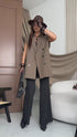 "GRACE LINE VS9006" fabric trousers - black